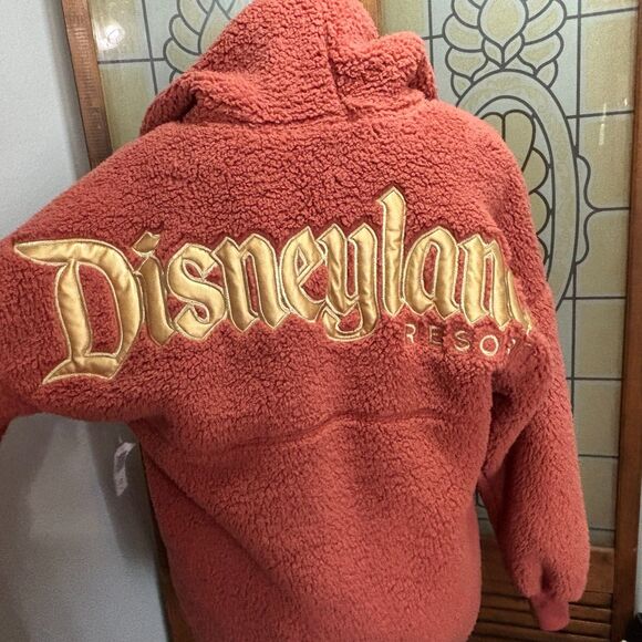 Disneyland Spirit Jersey Rose Gold Sherpa Pullover Hoodie Size S NWT - Picture 6 of 16